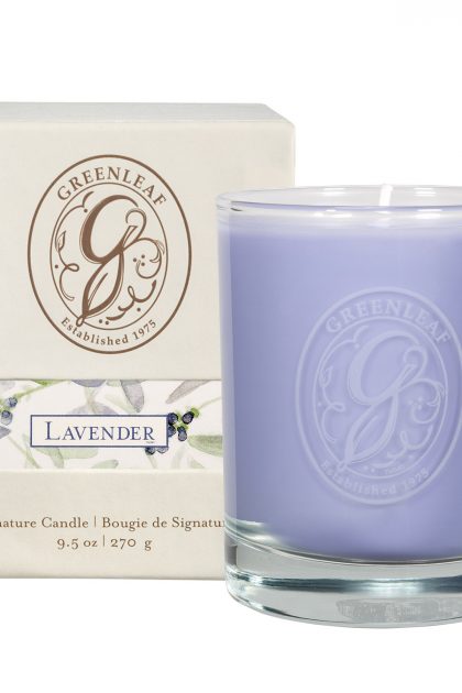 Свеча "С подписью" Лаванда Lavender