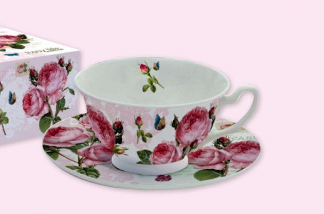 Посуда, серия "Романтичные розы", чайная пара, 0,2 л, 322RMR