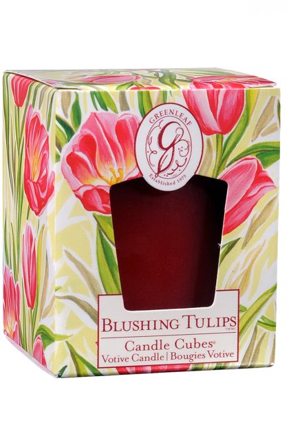 Свеча-кубик Цветущие Тюльпаны Blushing Tulips