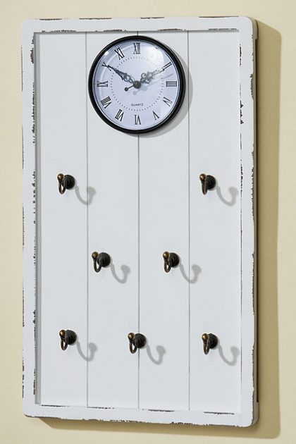Часы на деревянной основе 8666300, 27х5х45 см.