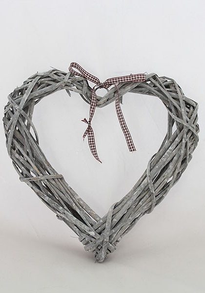 Украшение, "Декоративное ротанговое сердечко" RD701A, 30х30х5 см