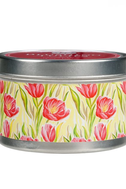 Свеча в табакерке Цветущие Тюльпаны Blushing Tulips